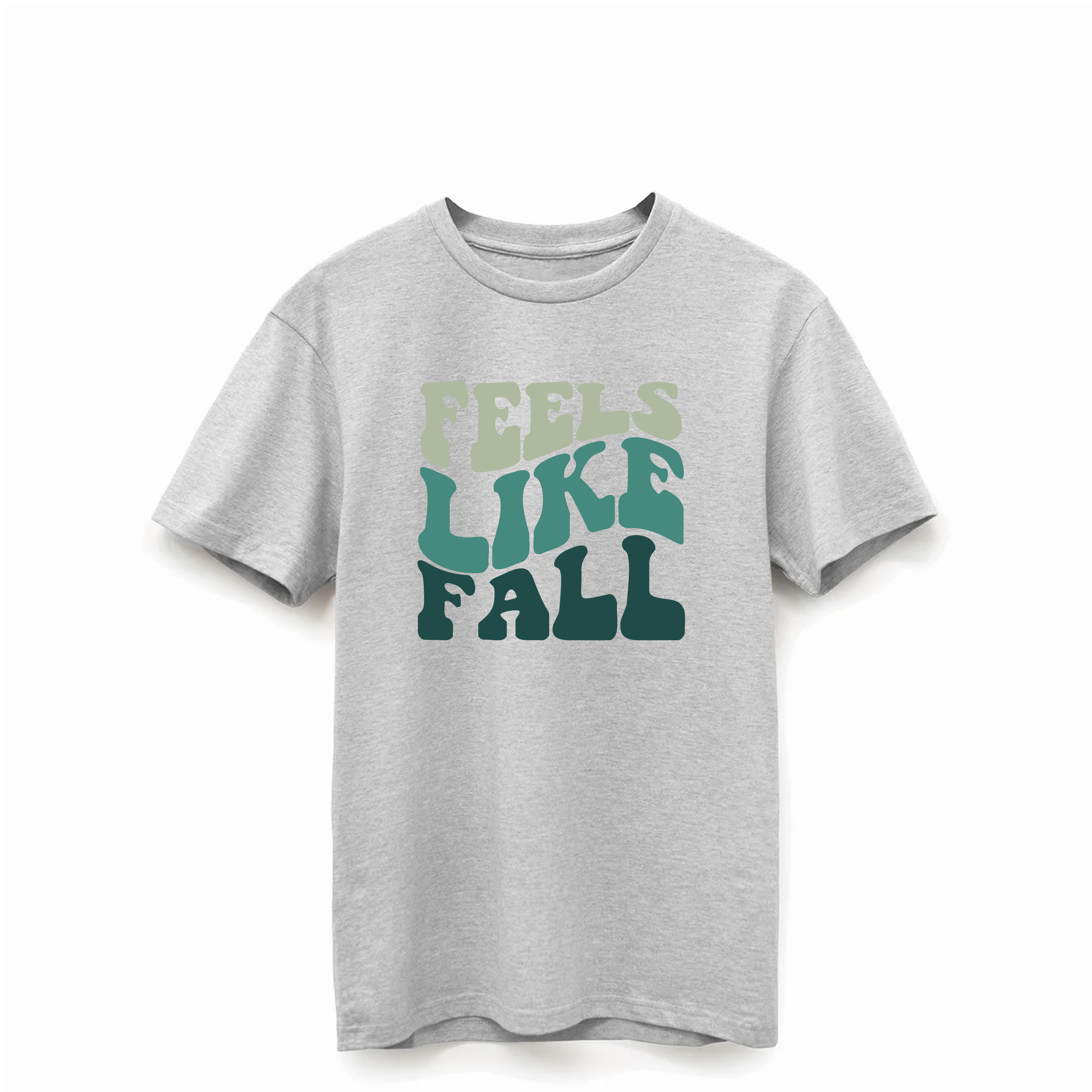 Gray Feels Like Fall Supima® Cotton Tee