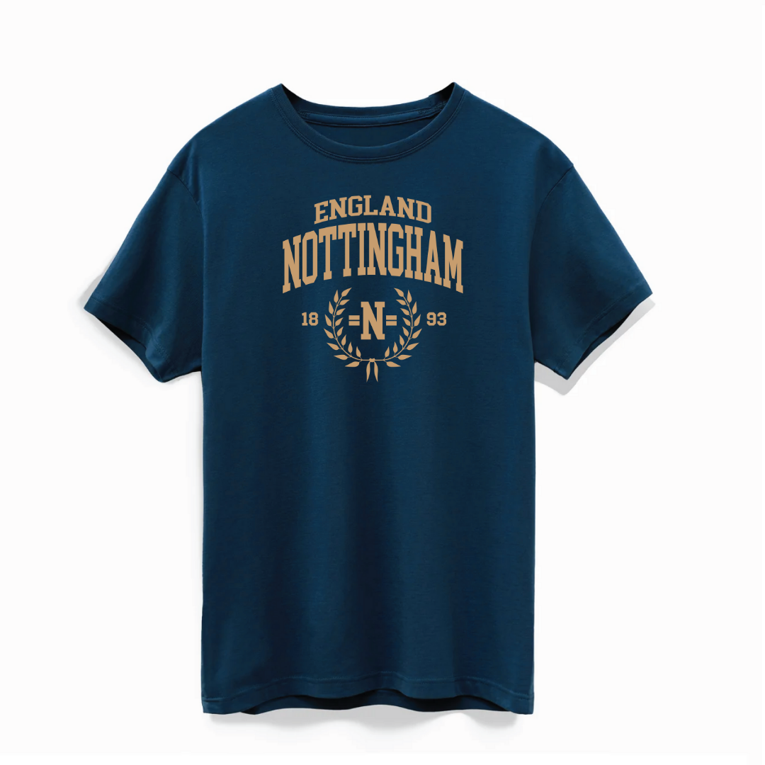 Navy Nottingham Supima® Cotton Tee