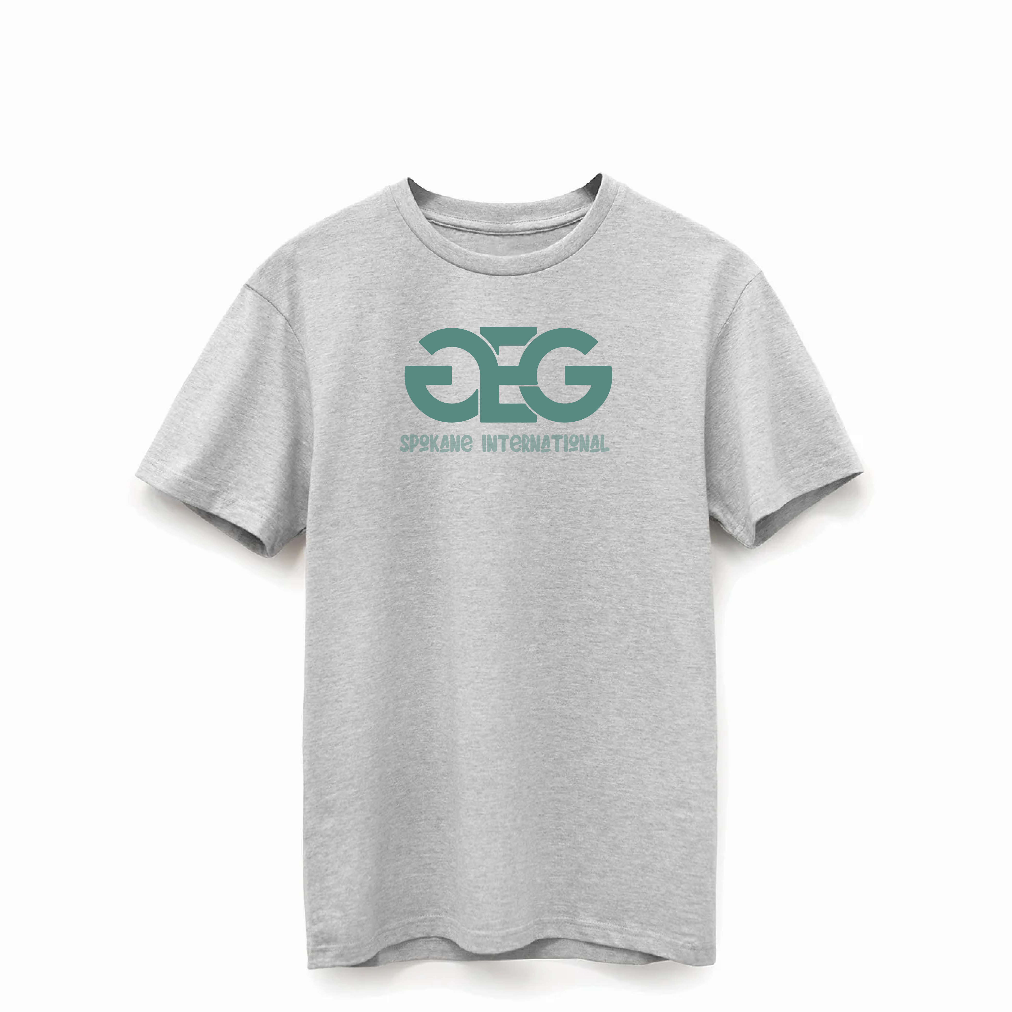 Gray GEG Airport Supima® Cotton Tee